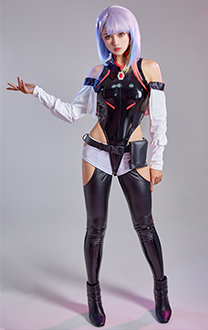 Cakuoyi Cyberpunk Lucy Cosplay Costume Bodysuit Set