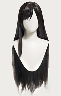 FF FF Tife Cosplay Wig Black Straight Wig