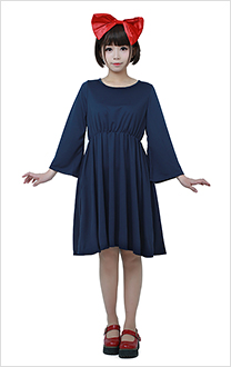 Kikis Delivery Service Halloween Cosplay Costume Witch Dress