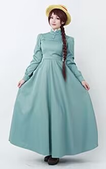 Cakuoyi Howls Moving Castle Sophie Hatter Dress Cosplay Costume