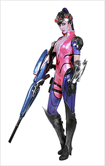 Overwatch Widowmaker Amélie Lacroix Cosplay Costume Bodysuit Jumpsuit